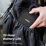 Altavoz Bluetooth portátil con mosquetón ajustable, TOZO PE1
