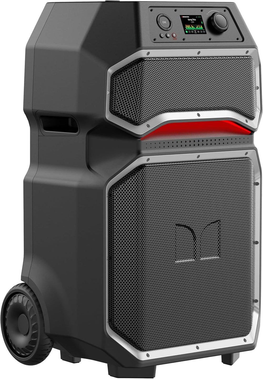 Altavoz Bluetooth portátil, Monster Rockin' Roller X, potente c/ruedas.
