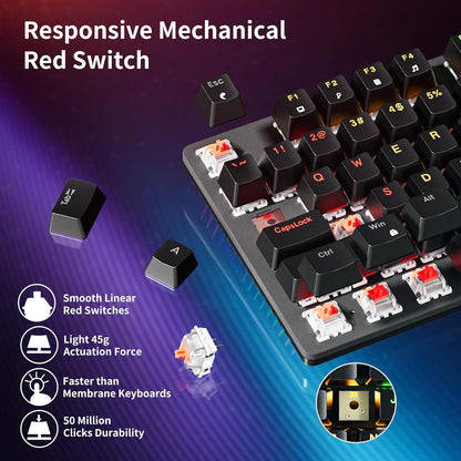 Teclado mecánico con retroiluminación Newmen GM325Pro (USADO)