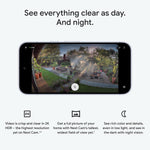 Cámara de seguridad Google Nest Outdoor  2ª gen 2 PZA