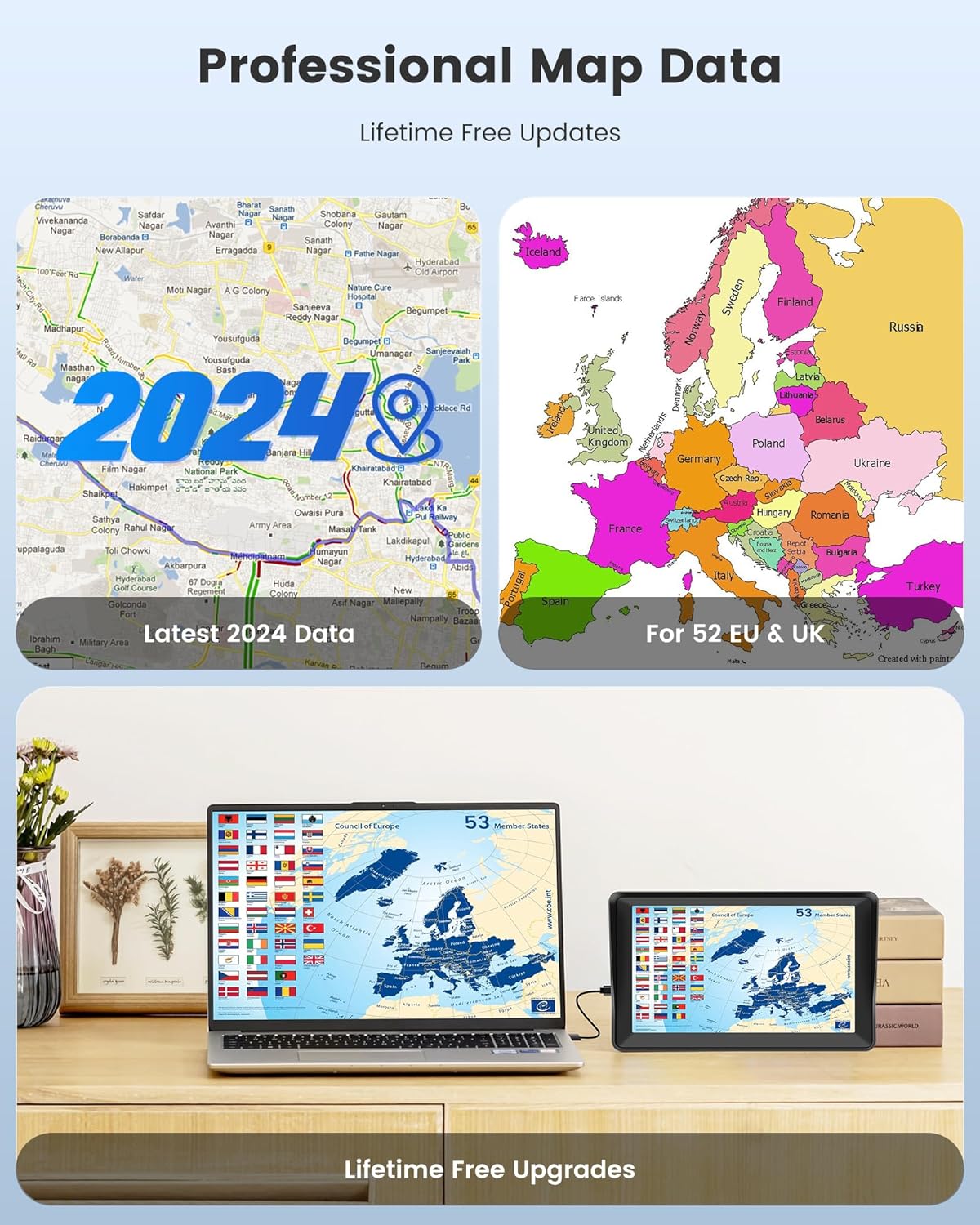 Dispositivo de navegación GPS  FIYAPOO para automóvil 2024.