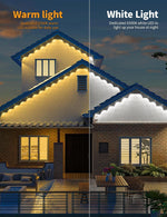 Luces permanentes para exteriores de 150 pies con 108 luces, JSK-F50.