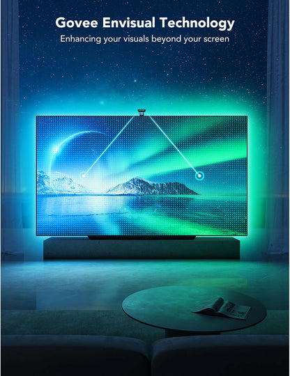 Retroiluminación para TV Govee Envisual T2 H605C, 55-65", Dual Cam