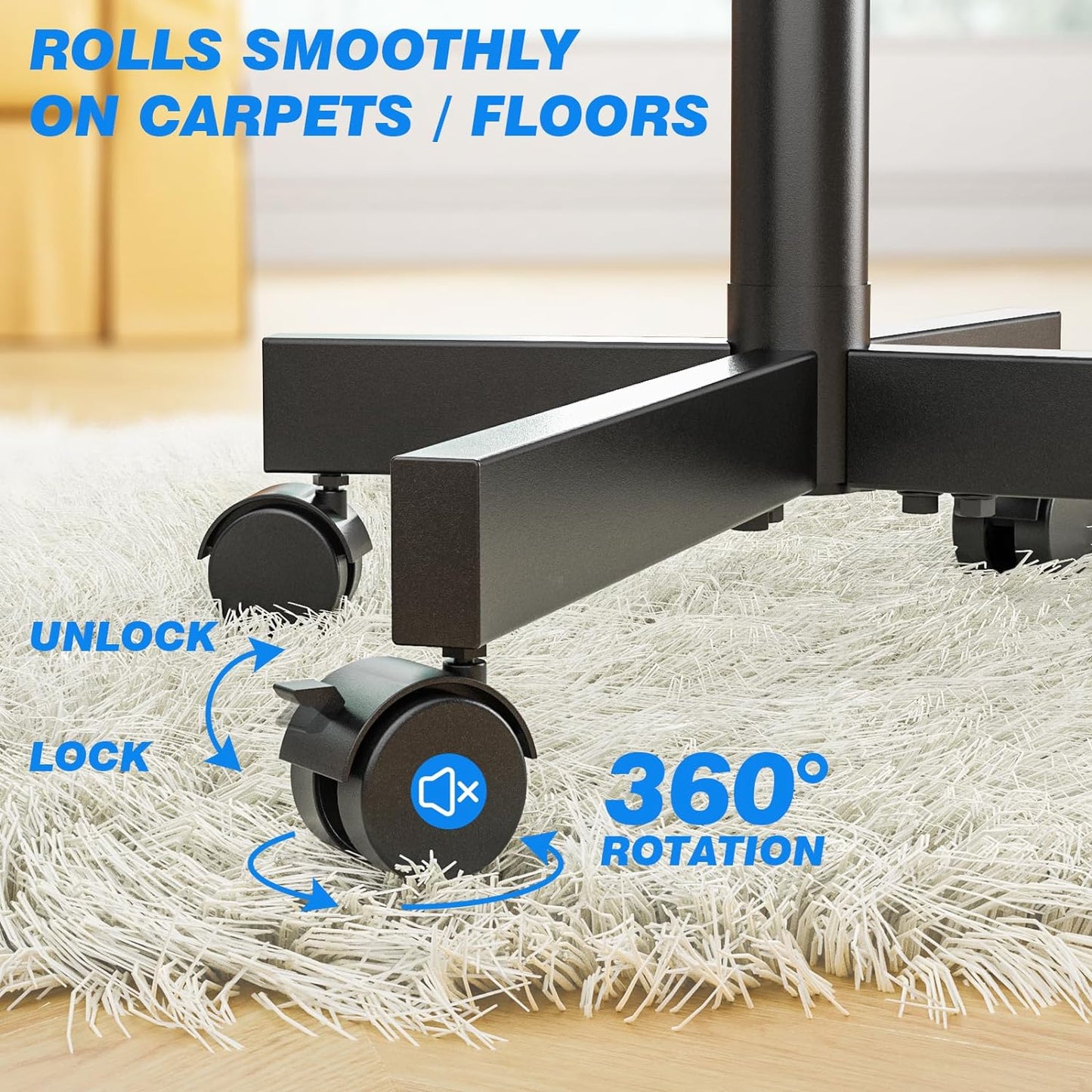 Soporte de TV con ruedas para televisores de pantalla de 23 a 60", MT2004