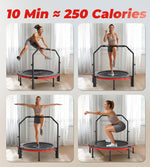 Trampolín Plegable BCAN 40'' Para Adultos Con Asa Ajustable