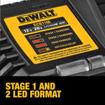 Cargador de 6 amperios, DEWALT DCB1106, formato LED 1 y 2.