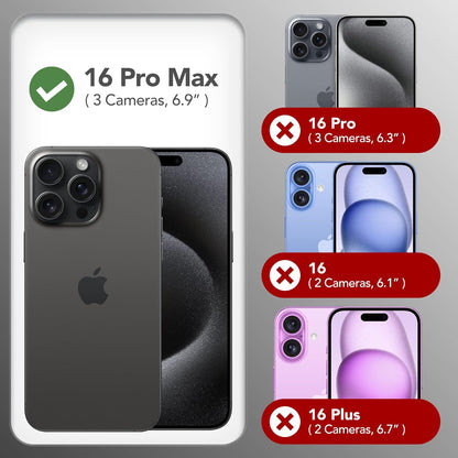 Funda magnética para iPhone 16 Pro Max, GONEZ, Magsafe.