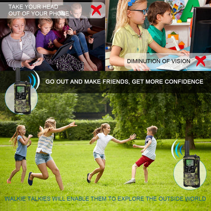 Walkie-talkies niños 8 canales 3 km alcance (USADO)
