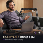 Kit de micrófono de podcast Fifine K688CT, con brazo articulado