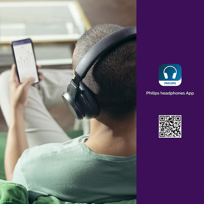 Philips Audio TAH9505 Auriculares Híbridos con Cancelación Activa de Ruido.