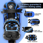 Patines En Línea Ajustables Con Luces LED TALLA XL 26CM