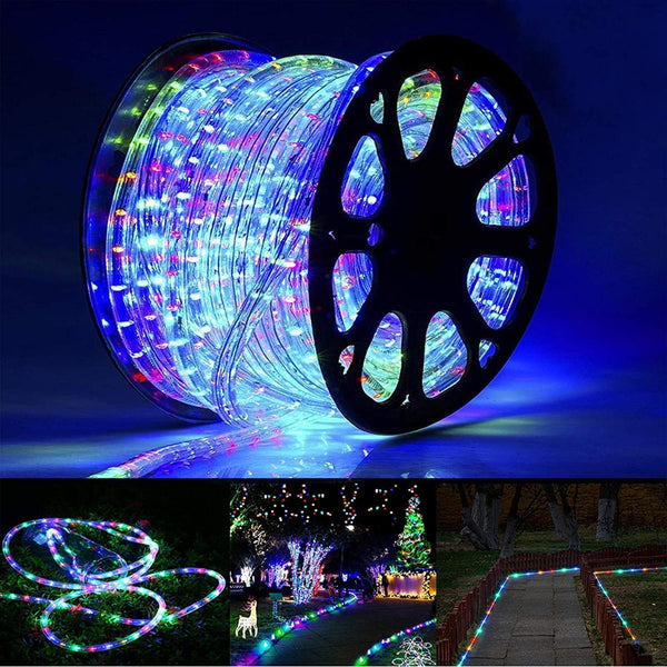 Guirnalda de luces LED de 360 LED, interiores y exteriores, 15.2m aprox.
