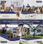 Colchón Inflable Queen KNZZO 80"x 60"x 18" (USADO)