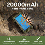 Cargador Solar Blavor PN-W39, con cables, para Samsung, Apple (USADO)