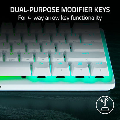 Teclado Optico Analógico Del 60%  Blanco Razer Huntsman V3 Pro Mini