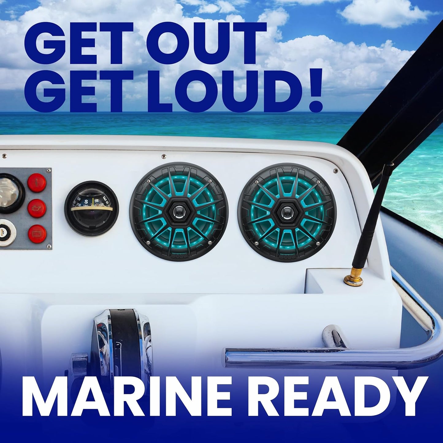 Bocina  Boss Audio MRGB65B Speaker.