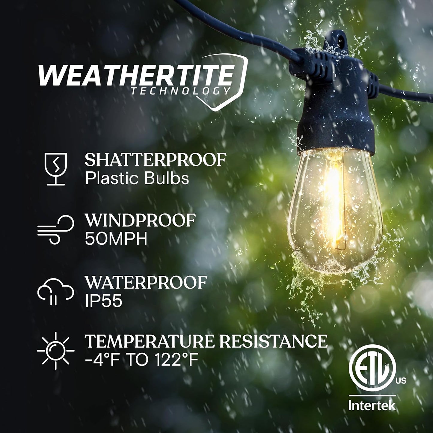 Tira de luces solares para exteriores impermeables 8.2m