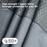 Funda plegable para caravana, impermeable, anti-UV, correas anti-viento.
