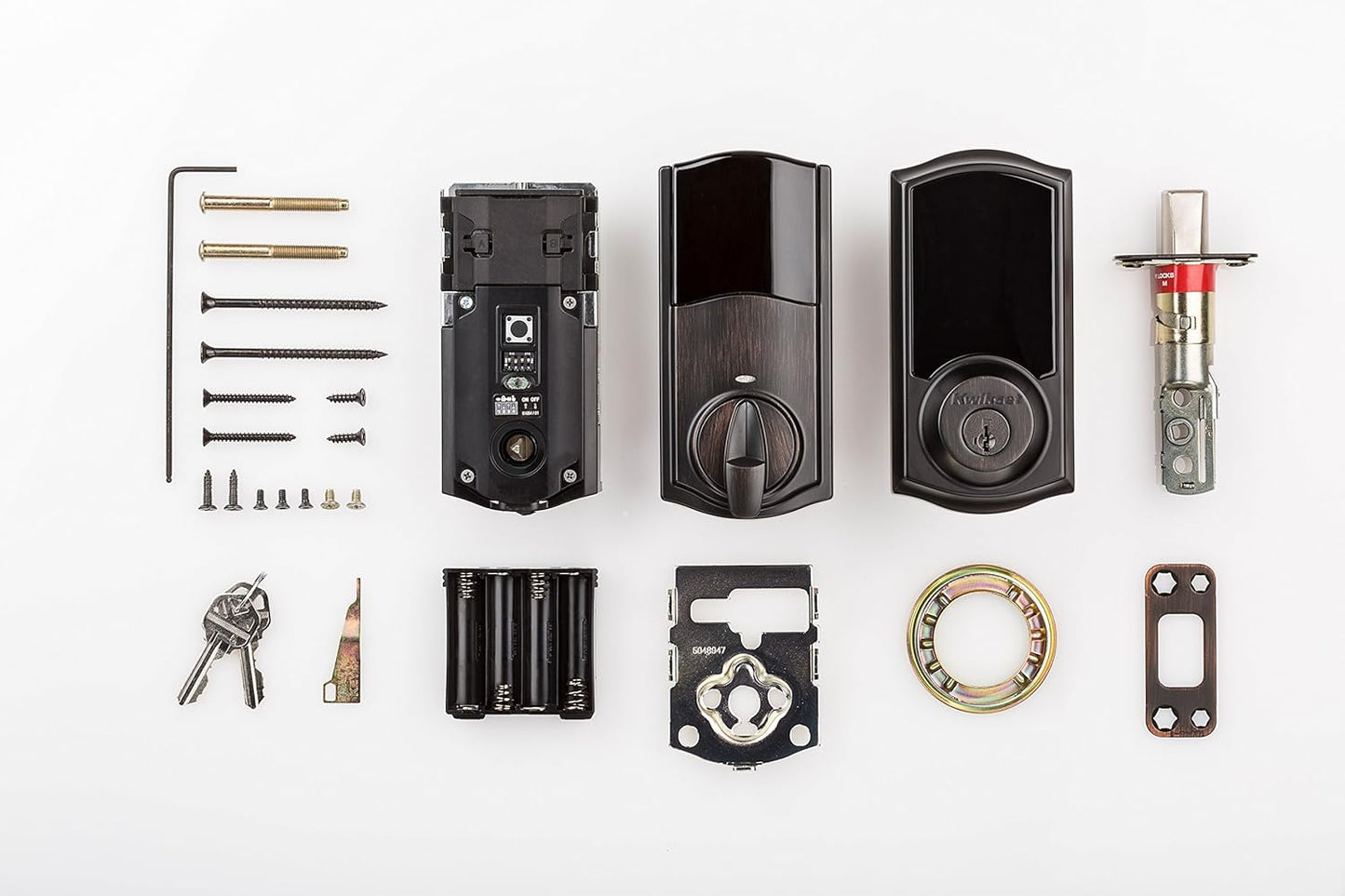 Cerradura con pantalla táctil y con seguridad electrónica Kwikset Smartcode 915