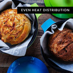 Olla de horno holandesa ligera de 4.7 cuartos con tapa, Granitestone