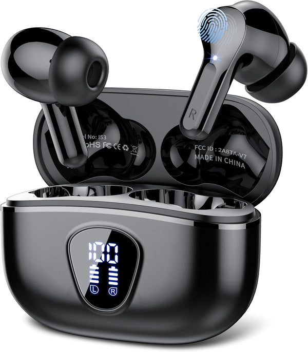 Besnoow - Auriculares Inalámbricos Bluetooth 5.3 40 Hrs