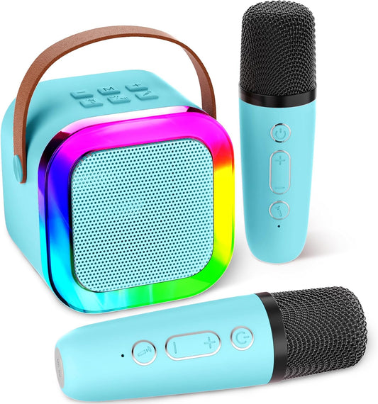 Aplsinvivi Mini altavoz para máquina de karaoke para niños.