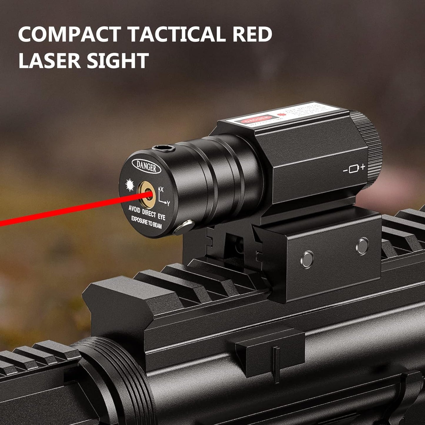 Laser para mira deportiva, tactico, compacto, riel Picatinny. (DETALLE)