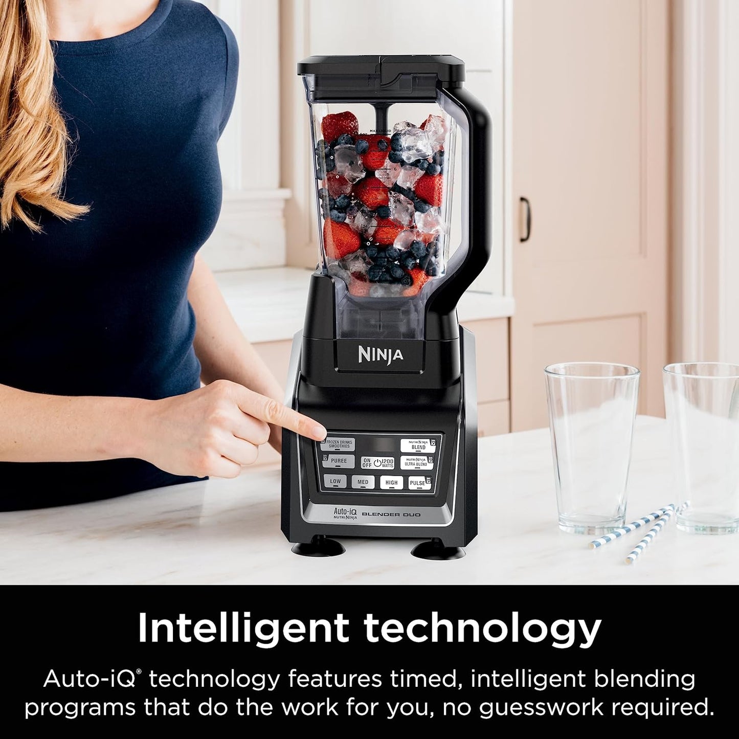 Nutri Ninja Ninja Blender Duo, Licuadora duo con Auto-iQ.