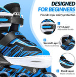 Patines en línea ajustables para niños y niñas con ruedas iluminadas. ECOO