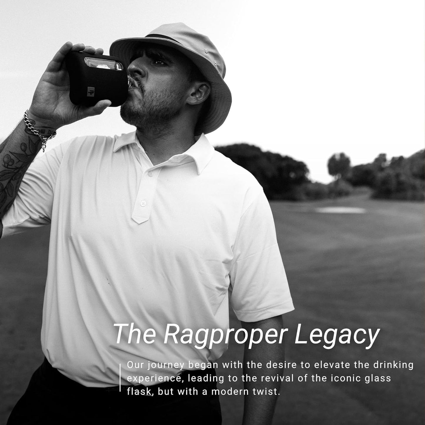 Frasco moderno de vidrio para hombres con forros de tapa de corcho y silicona. Ragproper