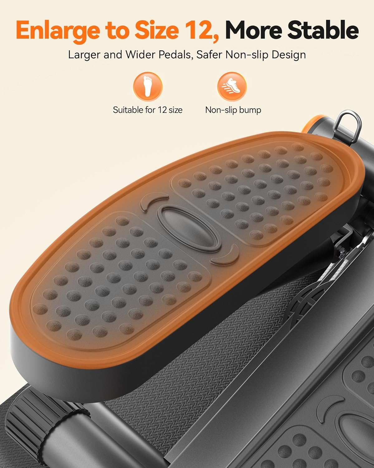 Mini escaladora con bandas de resistencia Niceday Steppers