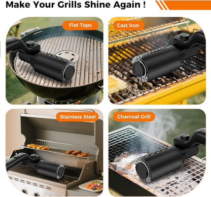 Cepillo YKYI, para limpieza de parrilla y asador, recargable, rotatorio.