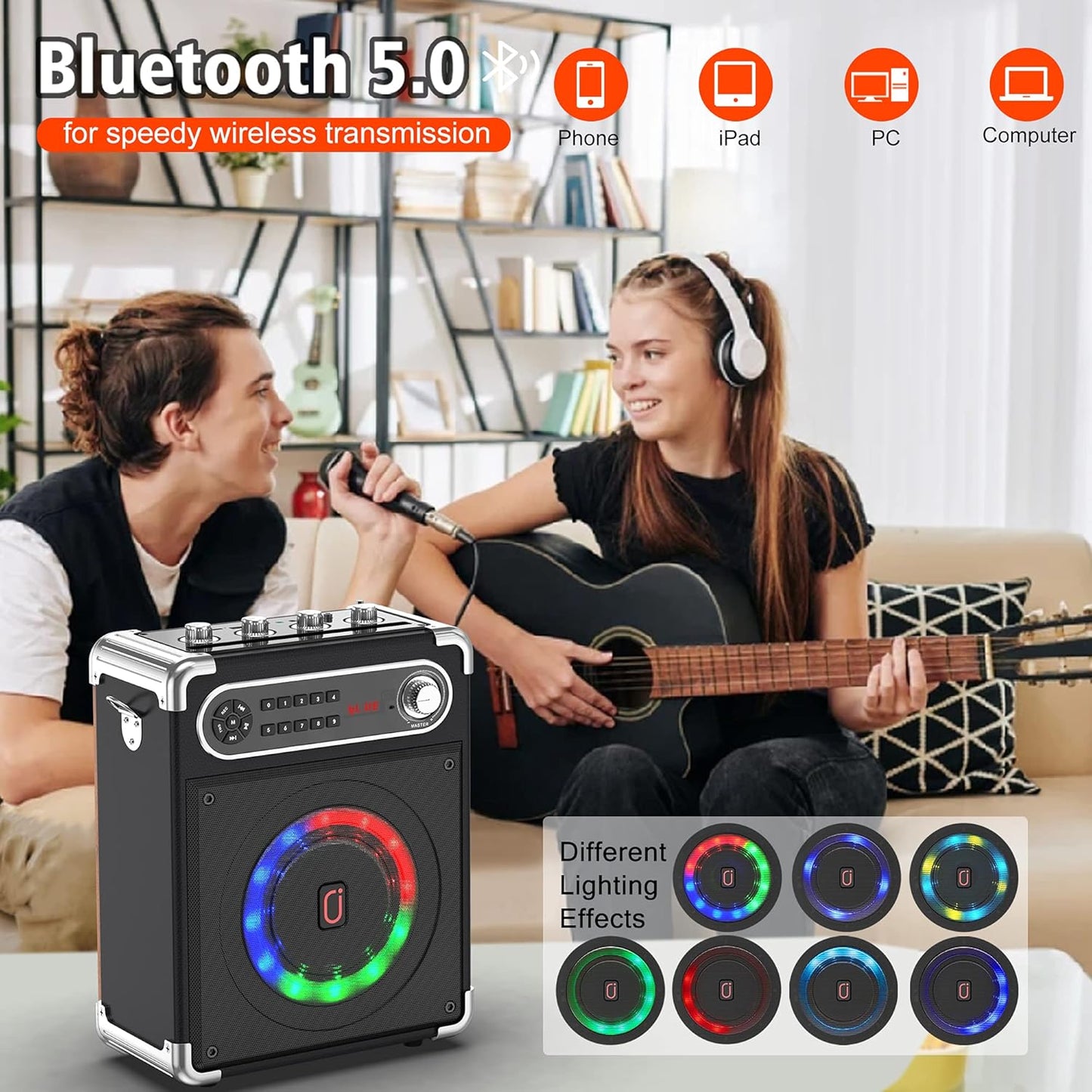 Máquina de karaoke JYX, con 2 micrófonos inalámbricos, (USADO).