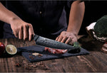 TUO Cuchillo de chef, Acero de damasco, 67 capas, dragon pattern.