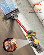 Aspiradora inalámbrica de 580 W Aipoway Fame Y, 8 en 1 ROJO