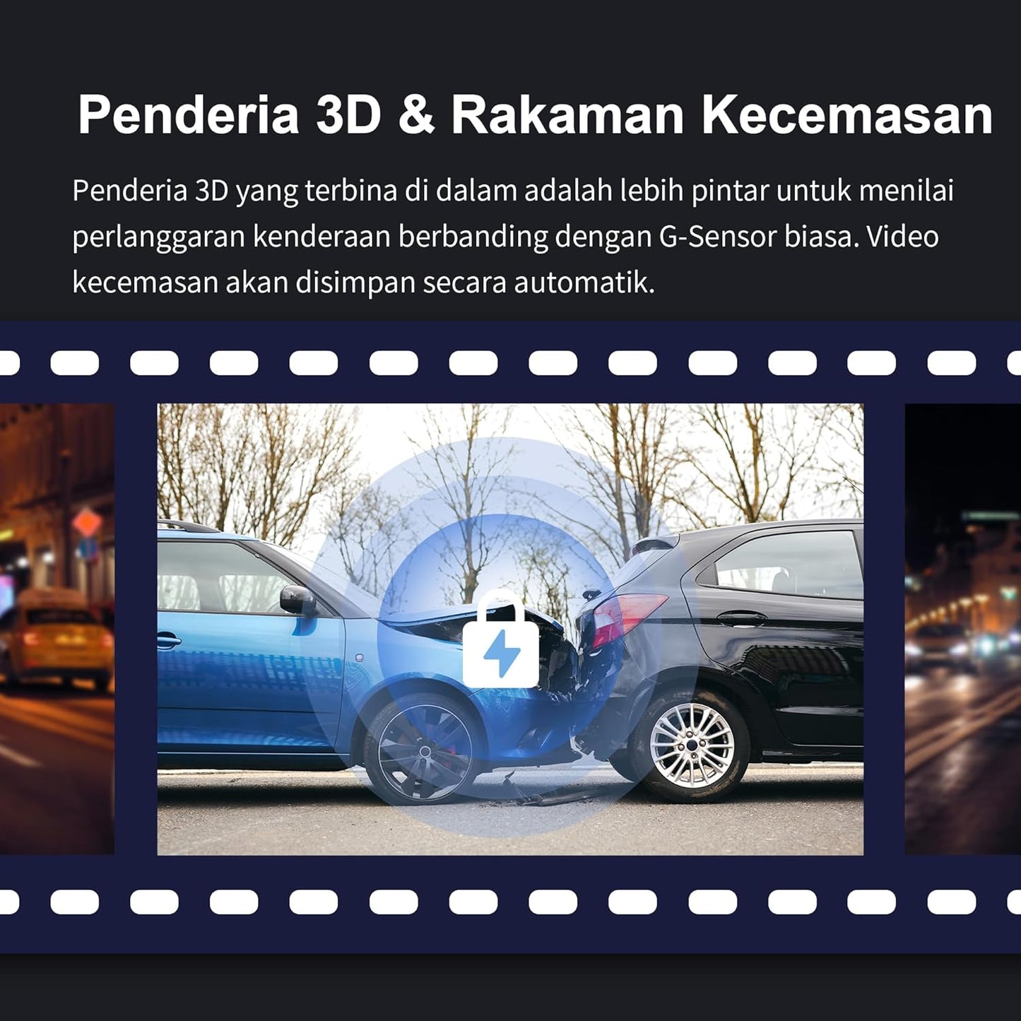 Dash Cámara para automóviles con visión nocturna KAWA