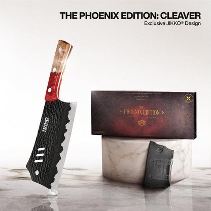 Cuchillo de carne japonés Jikko, Phoenix Edition, hoja de 7.3".