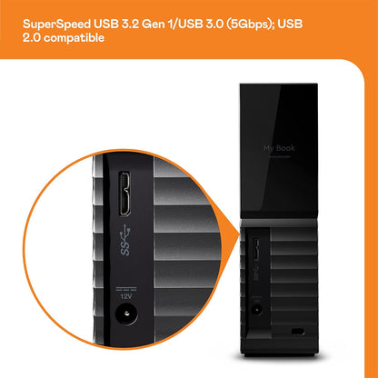 Disco duro de computadora USB 3.0 de 6 TB WD My Book