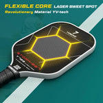Pala de Pickleball con superficie de fibra de carbono, YVmove T700.