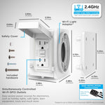 Adaptador Inteligente Exterior Enbrighten Smart Add Outlet GFCI WiFi