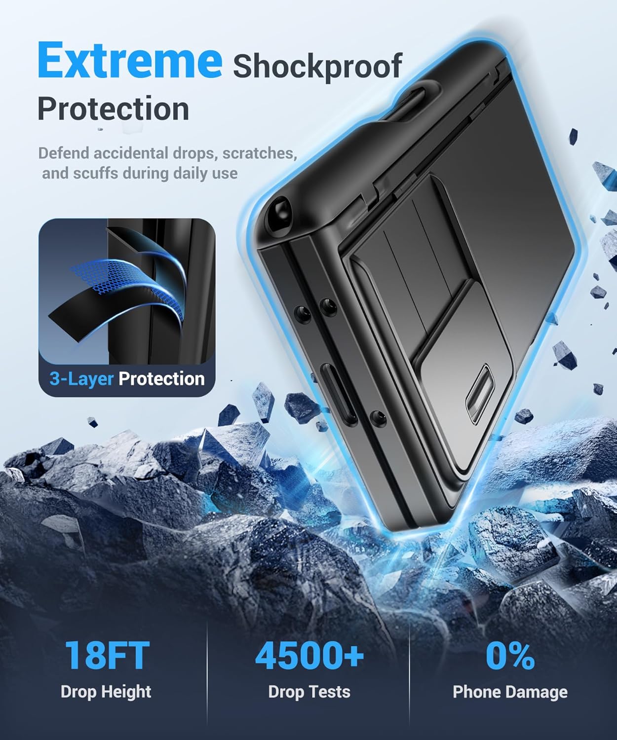 Funda para Galaxy Z Fold 6, protector de pantalla, soporte p/bolígrafo.