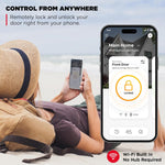 Cerradura inteligente Halo Wi-Fi, cerrojo de puerta de entrada USADO Kwikset