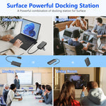 Docking Station Triple Displays Dual HDMI+VGA, 12 en 1