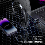 LEVN - Auriculares inalámbricos con micrófono para PC,CT002.