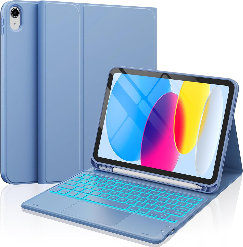 CHESONA Funda para iPad de 10ª Generación con Teclado