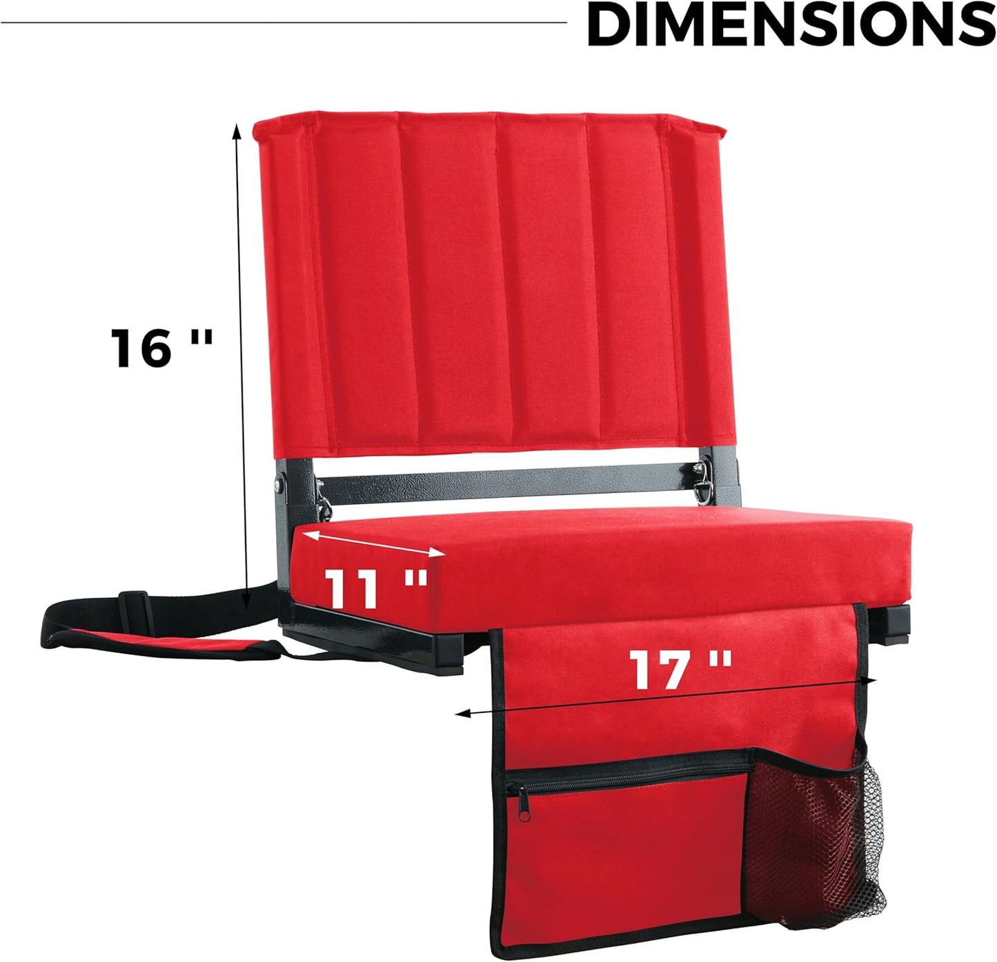 Asientos de Estadio con Soporte de Espalda, sillas blanqueadoras . SPORT BEATS