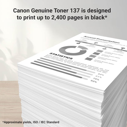 Cartucho de Tóner Canon 137, Negro, MF210-240/LBP151, D570.