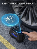 Compresor Aire AstroAI 12V 150 PSI Digital Para Auto LCD