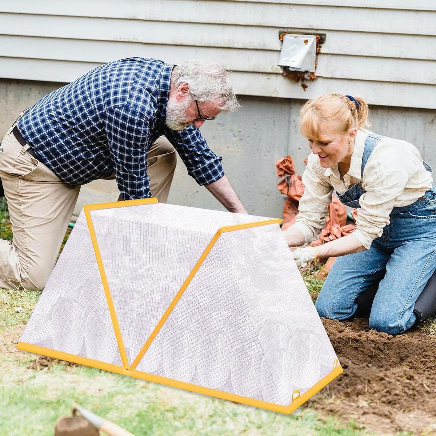 Cubierta de plantas, elevada y plegable, protección para clima extremo.