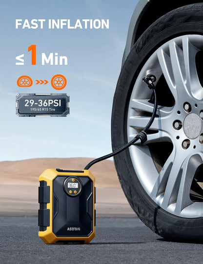 Compresor Aire AstroAI 12V 100 PSI Digital Auto USADO